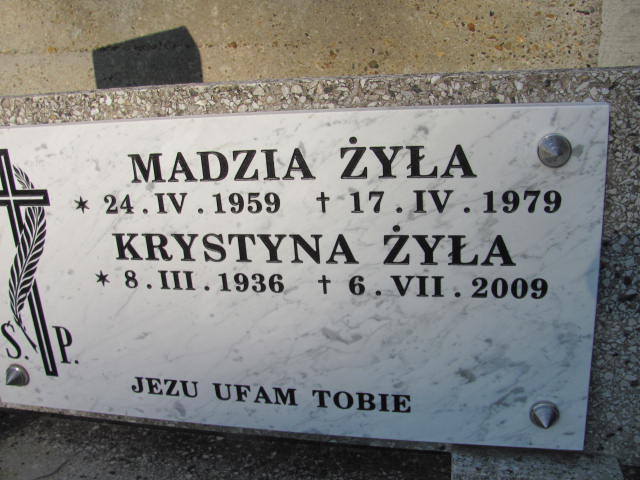 Krystyna Żyła 1936 Jasło - Grobonet - Wyszukiwarka osób pochowanych