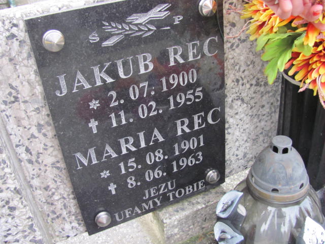 Jan Rec 1935 Jasło - Grobonet - Wyszukiwarka osób pochowanych
