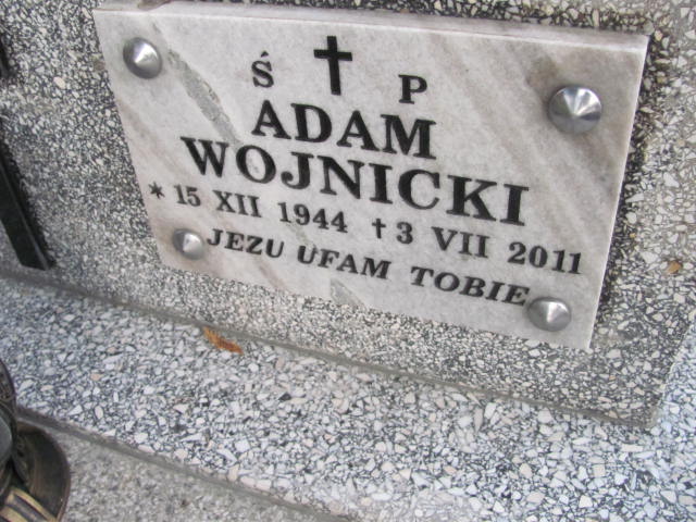 Adam Wojnicki 1944 Jasło - Grobonet - Wyszukiwarka osób pochowanych