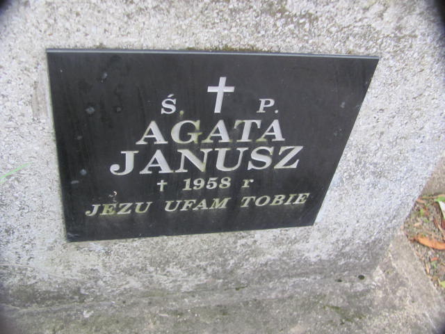 Agata Janusz Jasło - Grobonet - Wyszukiwarka osób pochowanych
