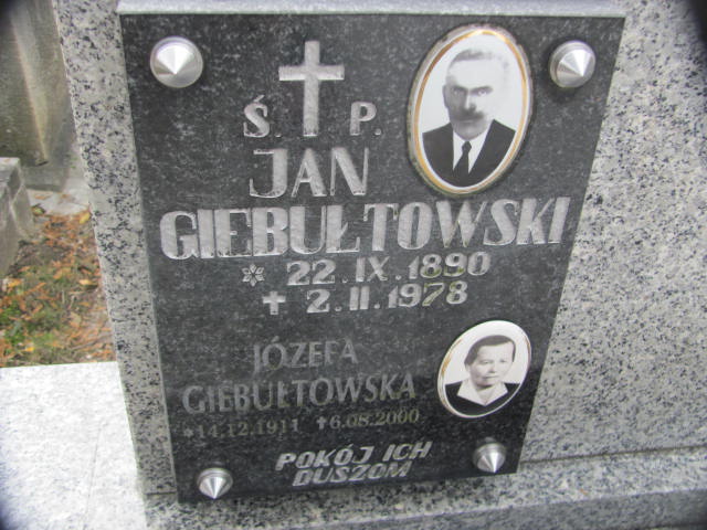 Józefa Giebułtowska 1911 Jasło - Grobonet - Wyszukiwarka osób pochowanych