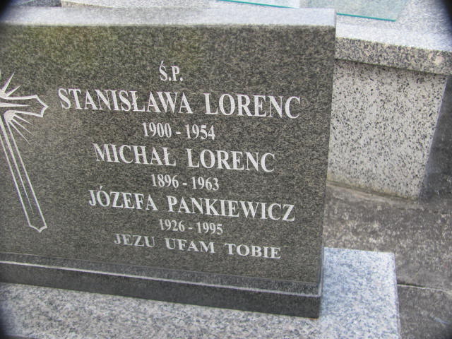 Michał Lorenc 1896 Jasło - Grobonet - Wyszukiwarka osób pochowanych