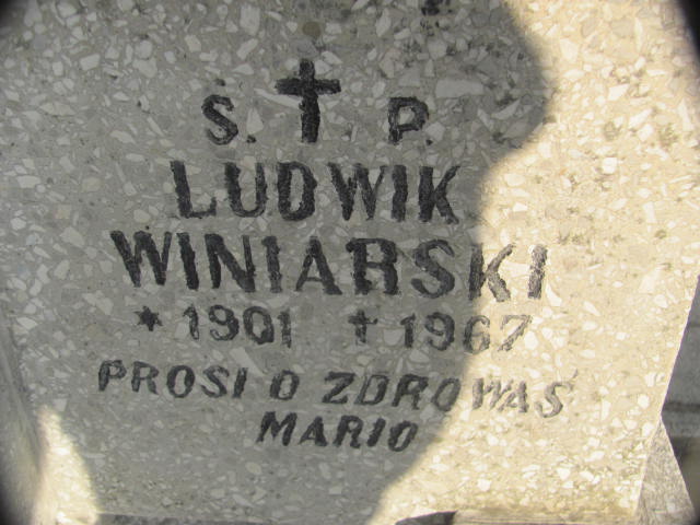 Ludwik Winiarski 1901 Jasło - Grobonet - Wyszukiwarka osób pochowanych