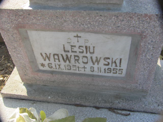 Lesław Wawrowski 1951 Jasło - Grobonet - Wyszukiwarka osób pochowanych