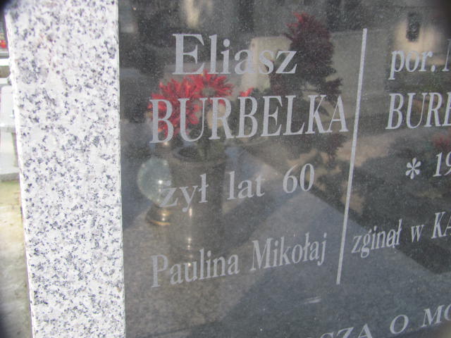 Michał Burbelka 1909 Jasło - Grobonet - Wyszukiwarka osób pochowanych