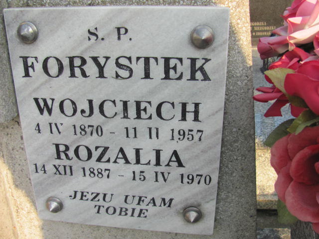 Rozalia Forystek 1887 Jasło - Grobonet - Wyszukiwarka osób pochowanych