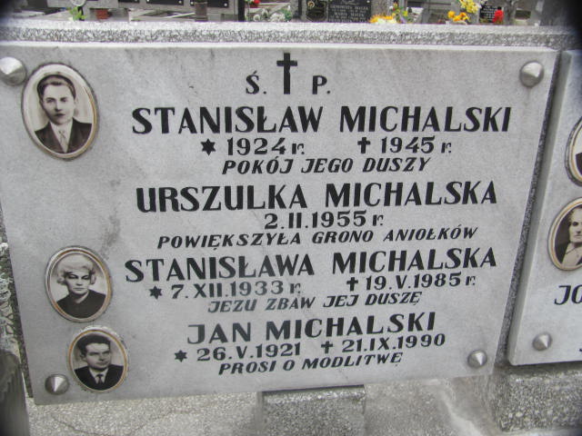 Stanisław Michalski 1924 Jasło - Grobonet - Wyszukiwarka osób pochowanych