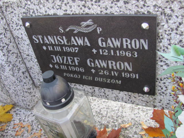 Stanisława Gawron 1907 Jasło - Grobonet - Wyszukiwarka osób pochowanych