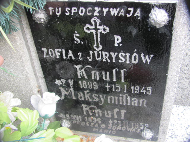 Zofia Knuff 1899 Jasło - Grobonet - Wyszukiwarka osób pochowanych
