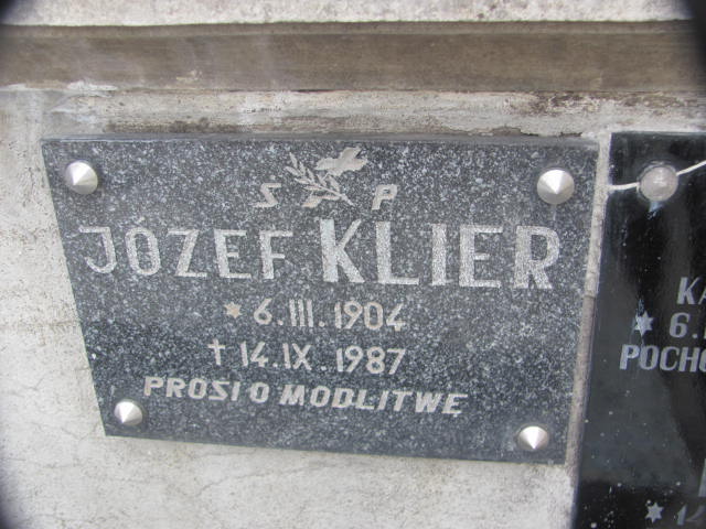 Stanisław Klier 1906 Jasło - Grobonet - Wyszukiwarka osób pochowanych