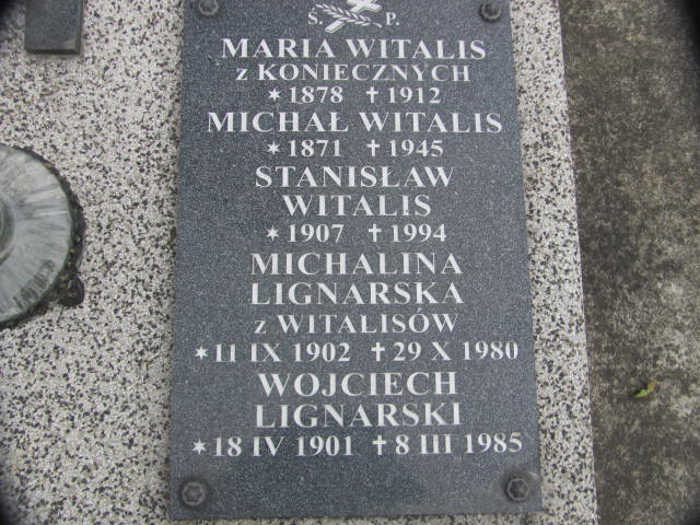 Michał Witalis 1871 Jasło - Grobonet - Wyszukiwarka osób pochowanych