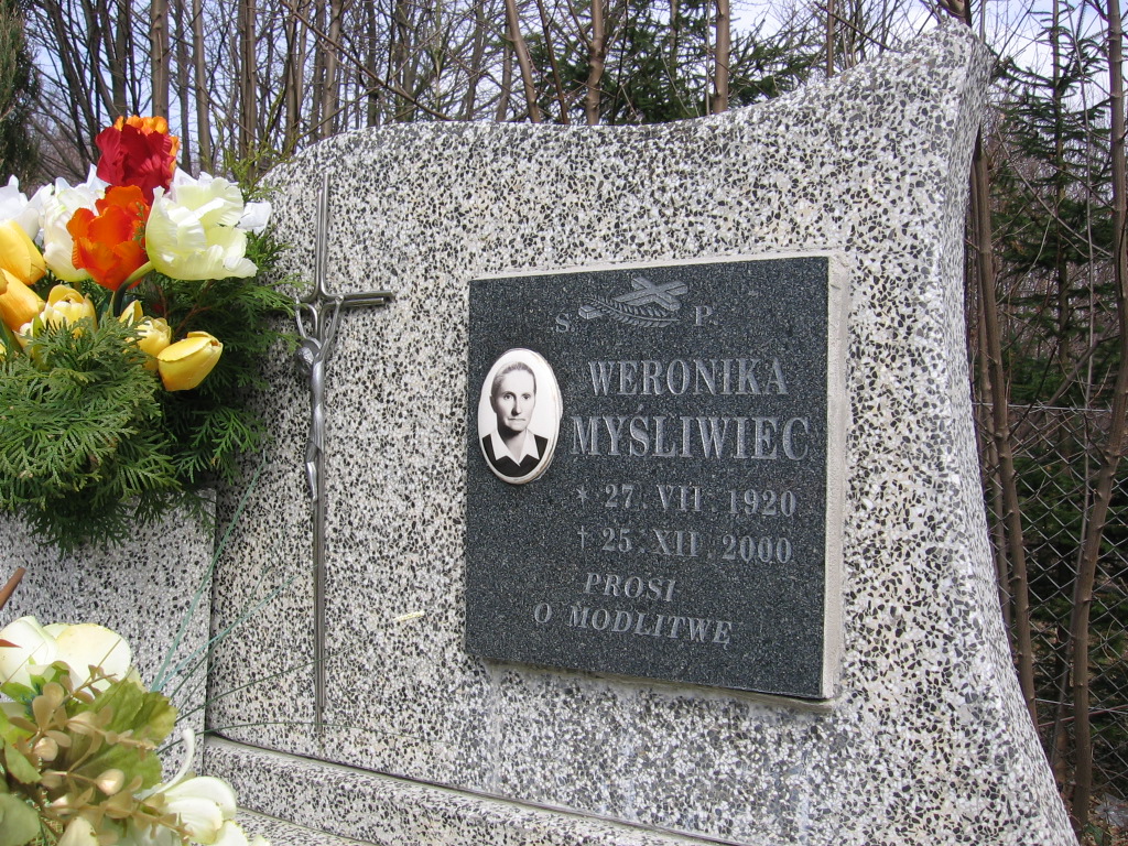 Weronika MYŚLIWIEC 1920 Jasło - Grobonet - Wyszukiwarka osób pochowanych